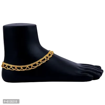 Gold Plated Classic Look Payal Anklet For Women-thumb2