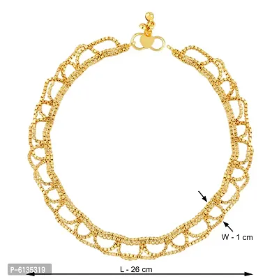 Gold Plated Classic Look Payal Anklet For Women-thumb3
