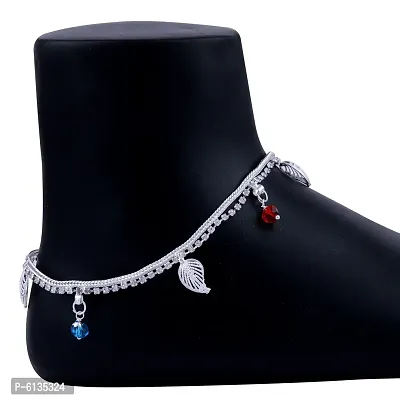 Silver Plated Elegant Designe Payal Anklet For Women-thumb4