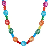 Stylish Alloy Multicoloured Stone Work Jewellery Set For Women-thumb1