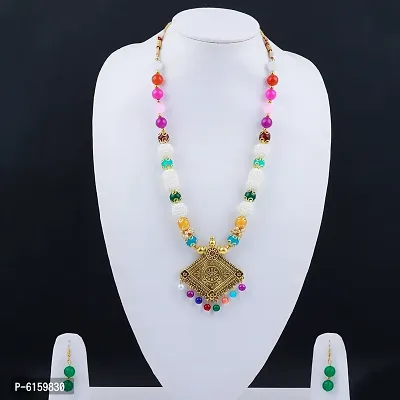 Stylish Alloy Multicoloured Beads Jewellery Set For Women-thumb4