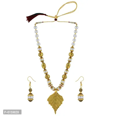 Stylish Alloy Grey Beads Jewellery Set For Women-thumb5