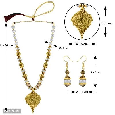 Stylish Alloy Grey Beads Jewellery Set For Women-thumb3