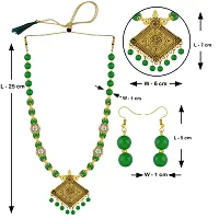 Stylish Alloy Green Beads Jewellery Set For Women-thumb4