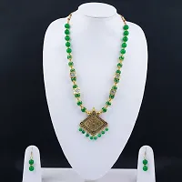 Stylish Alloy Green Beads Jewellery Set For Women-thumb3