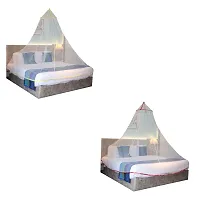 Mosquito Net Combo Round Ceiling Hanging Foldable Double Bed Net King Size Easily Wash Pack Of 2-thumb2