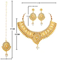 Gold Plated Traditional Bridal Jewellery Set For Women Girls-thumb4