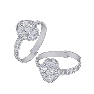 Lovely Stylish Adjustable Foot Finger Ring Alloy Silver Plated Toe Ring