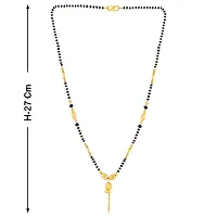 Gold Plated Delicate Black Beads Mangalsutra for Women Jewellery-thumb4