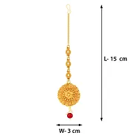 PaolaElegant Traditional Gold Plated Maang Tikka Jewellery For women Girl-thumb2