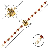 Rakhi Rudraksh Ganpati Ji With Elegant HI-FI BHAI With Roli Chawal , Greeting Card,1 Pooja Thali-thumb4