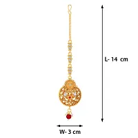 PaolaDesigner Gold Plated Traditional Maang Tikka Jewellery For women Girl-thumb2