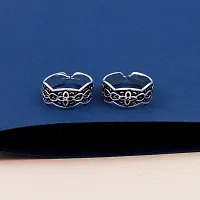 Toe Rings for Women Traditional Silver Oxidized Toe Rings for Women Bichiya-thumb2
