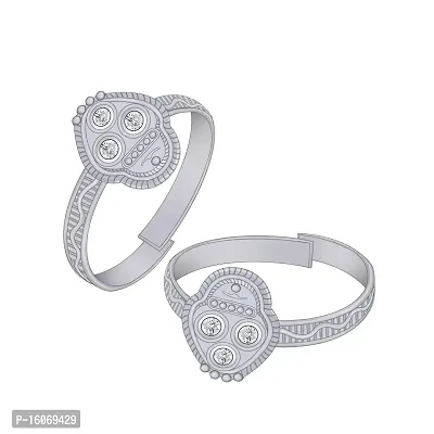 Lovely Stylish Adjustable Foot Finger Ring Alloy Silver Plated Toe Ring-thumb0
