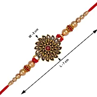 Premium Quality Fancy Combo Of 2 Rakhi With Roli - Chawal - Greeting Card - Pooja Thali-thumb4