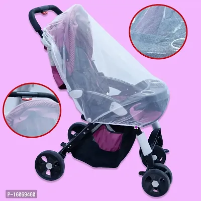 Silver Shine Baby Stroller Mosquito Net Pink Yellow Purple Combo-thumb3