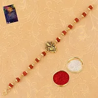 Premium Quality Fancy Combo Of 2 Rakhi With Roli - Chawal - Greeting Card - Pooja Thali-thumb2