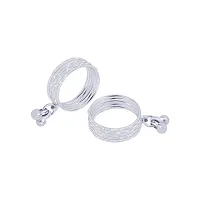 Silver Designer Toe Ring Bicchiya for Women  Girls ,Glossy Finish Toe Rings Traditional comfortable Adjustable-thumb1