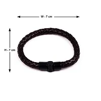 Chain Pendant Lightning Bolt Leather Bracelet for Men and Women-thumb3