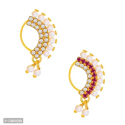 Traditional Maharashtrian Nath Nose Ring for Women and Girls-thumb2