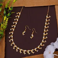 Gold Plated Looks Gorgeous Delicate Jewellery Set For Women-thumb1