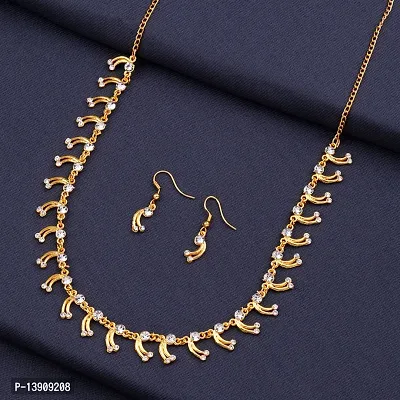 Gold Plated Looks Gorgeous Delicate Jewellery Set For Women-thumb3