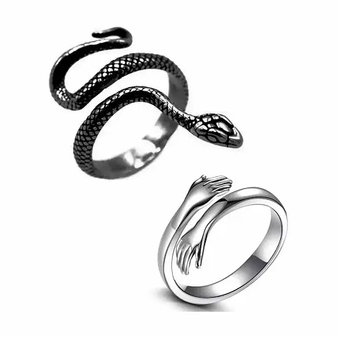 Adjustable Snake ring, Hug Ring, Hippy Snake Ring, Unisex Ring