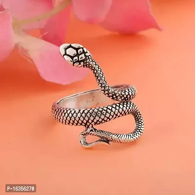 Adjustable Snake ring, Hug Ring, Hippy Snake Ring, Unisex Ring-thumb5