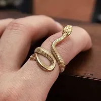 Adjustable Snake ring, Hug Ring, Hippy Snake Ring, Unisex Ring-thumb1