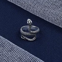 Adjustable Silver Snake ring, Hug Ring, Hippy Snake Ring, Unisex Ring-thumb4