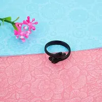 Adjustable Silver Snake ring, Hug Ring, Hippy Snake Ring, Unisex Ring-thumb2