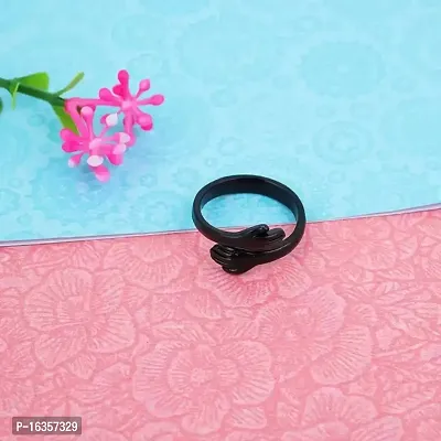 Adjustable Silver Snake ring, Hug Ring, Hippy Snake Ring, Unisex Ring-thumb3