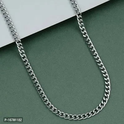 Silver Plated New Trendy Look Designer Chain  Bracelet For Men Boy-thumb4