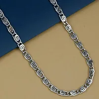 Silver Plated New Trendy Look Designer Chain  Bracelet For Men Boy-thumb1