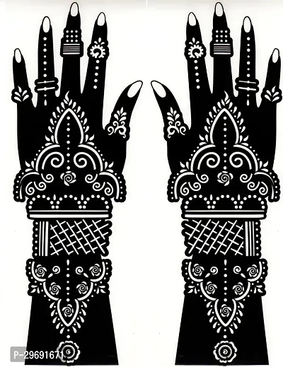 Modern Long Hand Mehndi Design