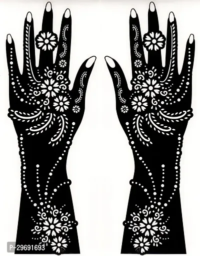 Modern Long Hand Mehndi Design