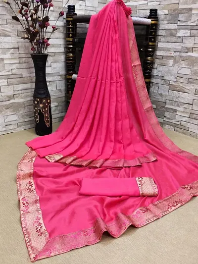 Women Stylish Silk Ready to Wear (Stitched) Saree