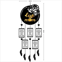 ColorSplash Dream Catcher With Photo Frame For Mother's day gift and Mom Birthday Gift, Wall Hanging, Home Decore (Medium, Love U Mom Rose)-thumb2