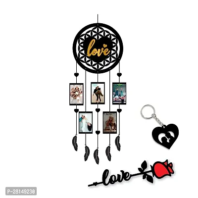 color splash Dream Catcher With Photo Frame  For valantine day gift and Friend Birthday Gift, Wall Hanging, Home Decore-thumb0