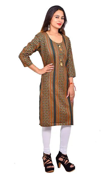 Women's A-Line Long Kurti for Regular Dress Kurti Size- (X-Large)