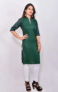 The Gupta Collections Women's Embroidered Printed Rayon A-Line Long Kurti for Regular Woman's and Girls Kurtis-thumb3