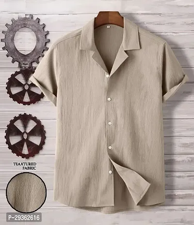 Stylish Polyester Solid Casual Shirt for Men-thumb0