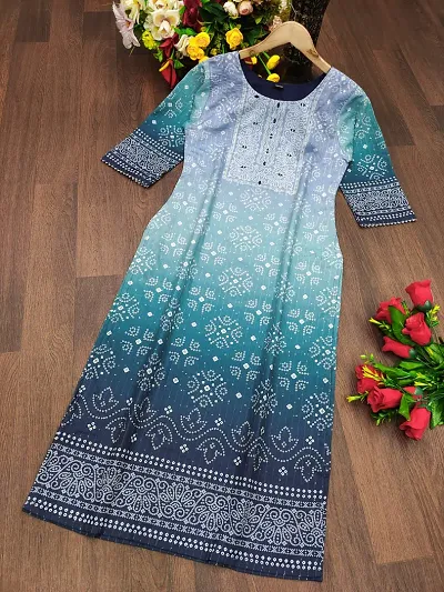 Trendy Georgette Straight Kurta For Women