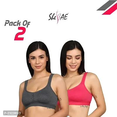 Women Sports Bra pack of 2 ( size 34 )