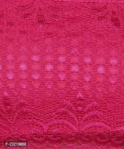 sheBAE Women's Cotton lace Padded Bralette Bra Peach