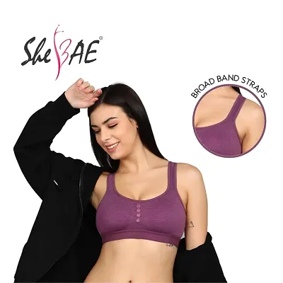 Buy SheBAE® Soft Padded Sports Bra Combo for Women Everyday Girls