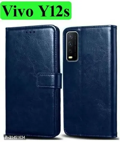 Trendy Soft TPU Silicone Flip Cover Compatible for Vivo Y12s Back Cover-thumb0