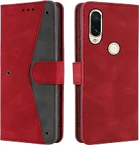 Flip Cover Compatible for Mi Note 7 back cover Mi Note 7 mobile cover Mi Note 7 Stylish cover Note 7 girls stylish cover Note 7 mobile back cover Note 7 flip cover Executive Red, Magnetic Closure-thumb3