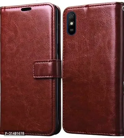 Stylish Flip Cover Compatible for Mi Redmi 9A