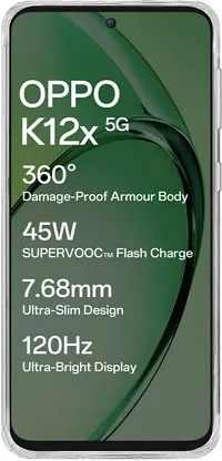 Rahishi Back Cover for Oppo K12X 5G Back Cover (Transparent)-thumb3